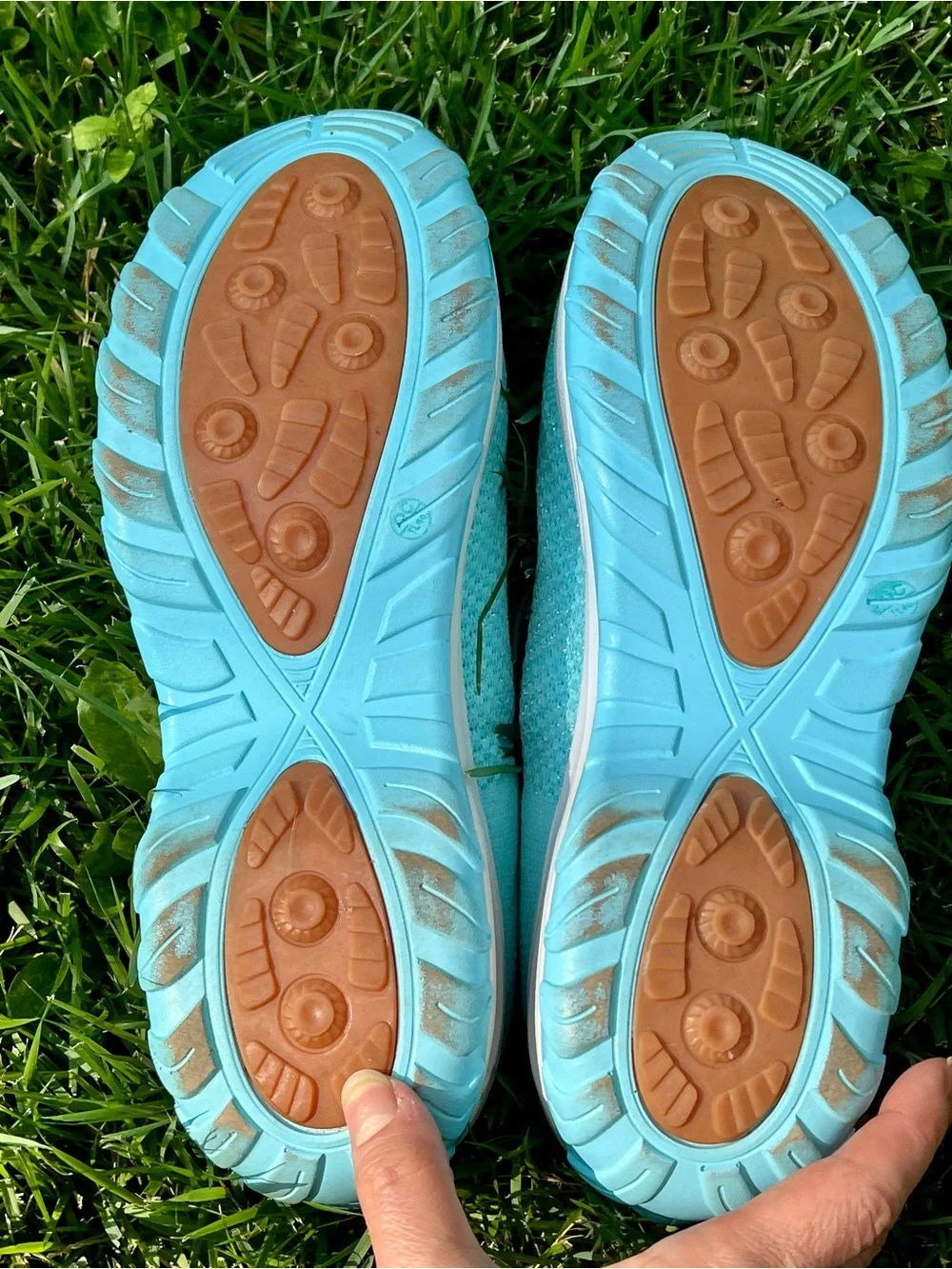 Mishansha Light Teal Aqua Running Athletic Sneakers Tennis Shoe Women 11 nurse